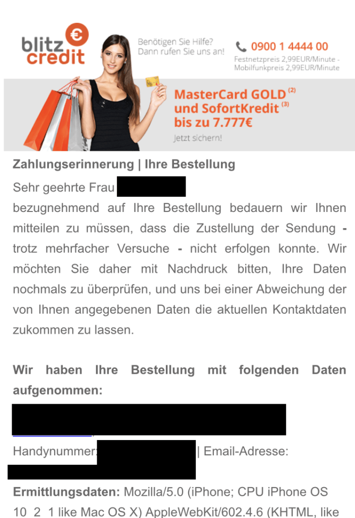Blitz Inkasso Statt Blitzkredit Prepaid Kreditkarte Statt 7777 Eur